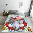 thumbnail image 5 of Rateoe Funny Christmas Gnome Print Fuzzy Fleece Throw Blanket Extra Large,Super Soft,Fluffy and Warm Blankets for Couch,Bed,All Season Use (40"x30"), 5 of 8