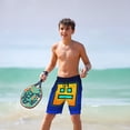 thumbnail image 2 of Geometry Dash Boys Swim Trunks Quick Dry Swim Shorts Kids Bathing Suits Boy Swimsuit Swimwear, 2 of 7
