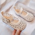 thumbnail image 2 of Gyujnb Toddler Girls Breathable Mesh Mary Jane Shoes with Rhinestone Detail, Flat Heel Casual Footwear for Summer (Toddler, Little Girls),4.5-5 Years, 2 of 7
