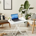 thumbnail image 3 of Folding Table, Plastic Personal Foldable Tables, Adjustable Rectangular Dining Table, Simple Bedside Square Table, for Party, Dining, Events, Picnic Indoor, Outdoor, Camping, 76 * 50Cm, 3 of 9