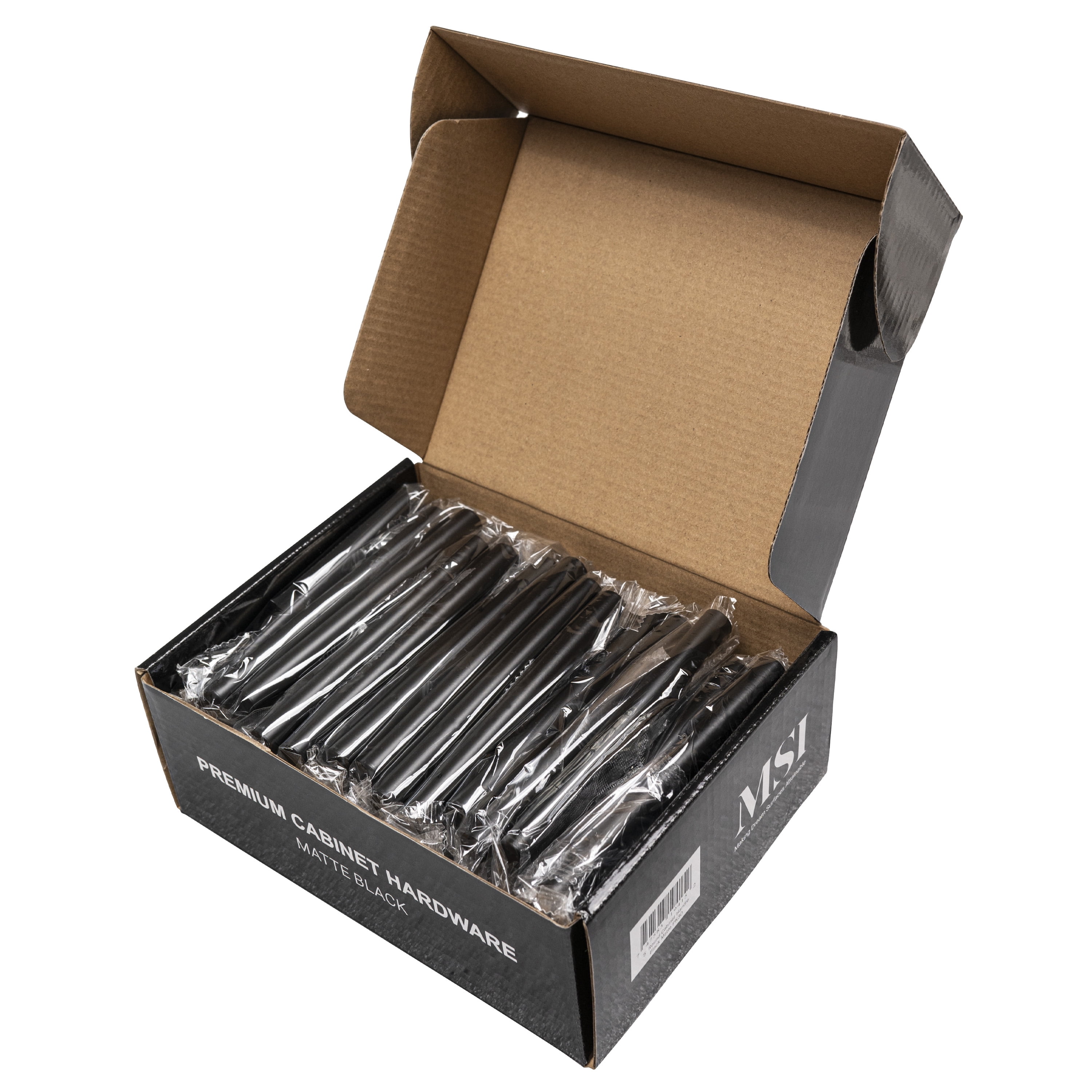 30 Pack Aldhurst Matte Black 3" Center-to-Center Cabinet Hardware Bar Handles Pulls 5" Length