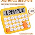 thumbnail image 4 of Calculators, Large Screen Desktop Sensitive Button, Kids Desktop Calculator, Battery Powered, Portable Basic Standard Functional 12 Digits Cute, 4 of 4