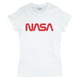 thumbnail image 5 of Vintage NASA Worm Logo T-Shirt Astronaut Space Exploration Emblem Women's Tee, 5 of 7