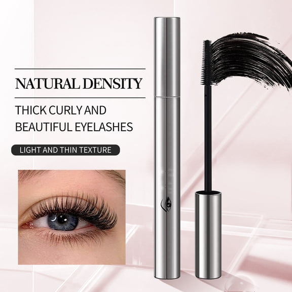 Kokovifyves 4D Waterproof Mascara, Curly Slender Dense Eyelash Makeup, Long Lasting Mascara for Daily Use