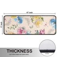 thumbnail image 5 of Kitchen Rugs Sets Of 2,Pioneer Flower Floral Print Pattern Anti Fatigue Kitchen Mat Rugs Non Slip Washable,Decorative Kitchen Floor Mats for Kitchen,Sink,Laundry,17"x47"+17"x47", 5 of 5