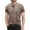 M523 Brown, variant on Summer T-Shirts For Men Crew Neck Solid Color Short Sleeve Ripped Tops Fashion Casual Daily Wear Male Soft Shirts Black