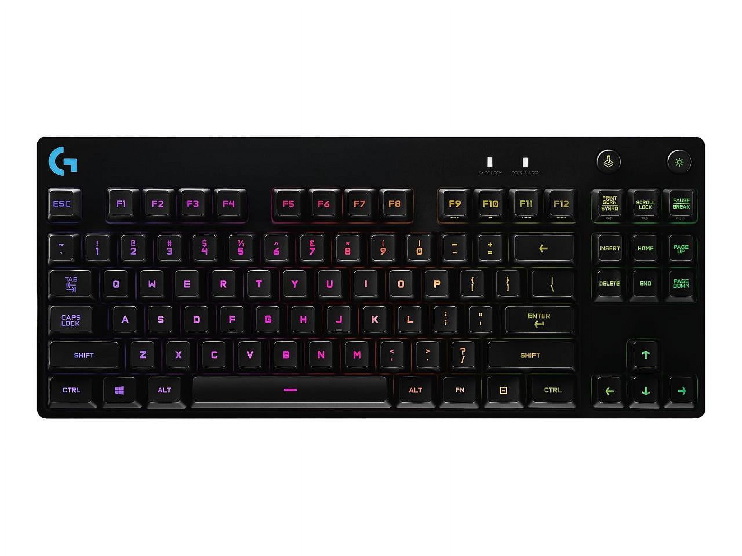 Logitech 920-009388 Usb Gaming Keyboard with Pro gaming keyboard data cable User documentation, Black, 1 Pack Color Lightsync Rgb Backlit Keys