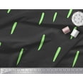thumbnail image 2 of Soimoi Black Cotton Voile Fabric White Brush Stroke Print Sewing Fabric Yard 42 Inch Wide, 2 of 3