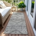 thumbnail image 6 of Addison Rugs Chantille Indoor/Outdoor Transitional Floral Gray Washable Runner Rug, 2'3" x 7'6", 6 of 6