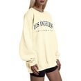 thumbnail image 3 of Women Sweatshirts Womens Long Sleeve Sweatshirt Womens Pullover Beige Womens Sweatshirt Women Fall Cute Sweatshirt, 3 of 4