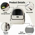 thumbnail image 5 of Cat Backpack Carrier for Small Pets up to 20 lbs – Dog Backpack Carrier with Bubble Window, Ventilated Mesh Sides, Adjustable Straps – Pet Backpack, Cat Bag Carrier, Cat Travel Bag, Puppy Carrier Bag, 5 of 8