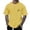 Yellow, variant on Afdoent Mens T-Shirt Male Raglan Sleeve Letter Print Short Sleeve Crew Neck T Shirt Floral Fashion Trend Bottoming Shirt Comfort Tee Shirts
