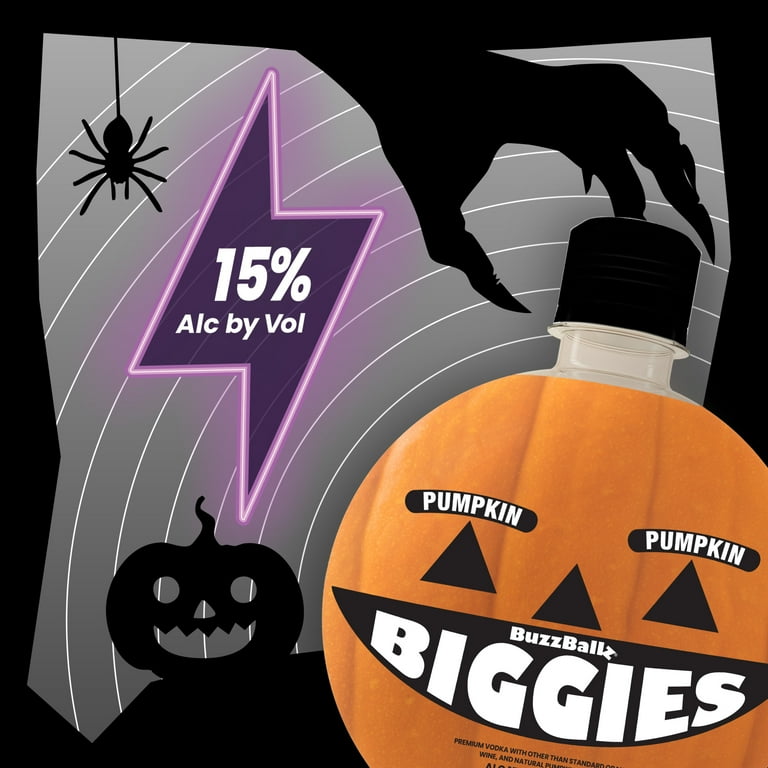 BuzzBallz Biggies Pumpkin 1.75L Bottle, ABV 15% - Walmart.com