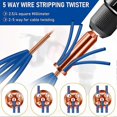 thumbnail image 3 of Universal Wire Twisting Tool Cable Stripper & Wire Twisting Tool for Stripping & Twisting Cables, Dr, 3 of 5