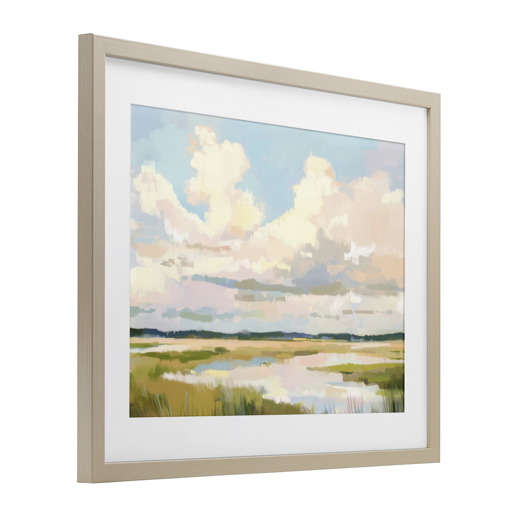 Stupell Industries Lowcountry Marsh at Dawn Birch Framed Print Under Glass, design by LSR Design Studio