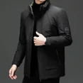 thumbnail image 3 of Chaqueta de plumón para hombre, forro desmontable grueso de invierno, 2024, nueva chaqueta cálida resistente al viento y al agua, 3 of 3
