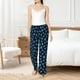 thumbnail image 4 of Balery Blue Octopus Pantalones de pijama para mujer, pijamas ultraligeros, pantalones de estar por casa-3X-Large, 4 of 6