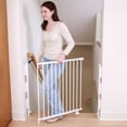 thumbnail image 6 of Regalo Extra Tall and Wide 2-in-1 Stairway and Hallway Baby Gate, White, 6 of 12