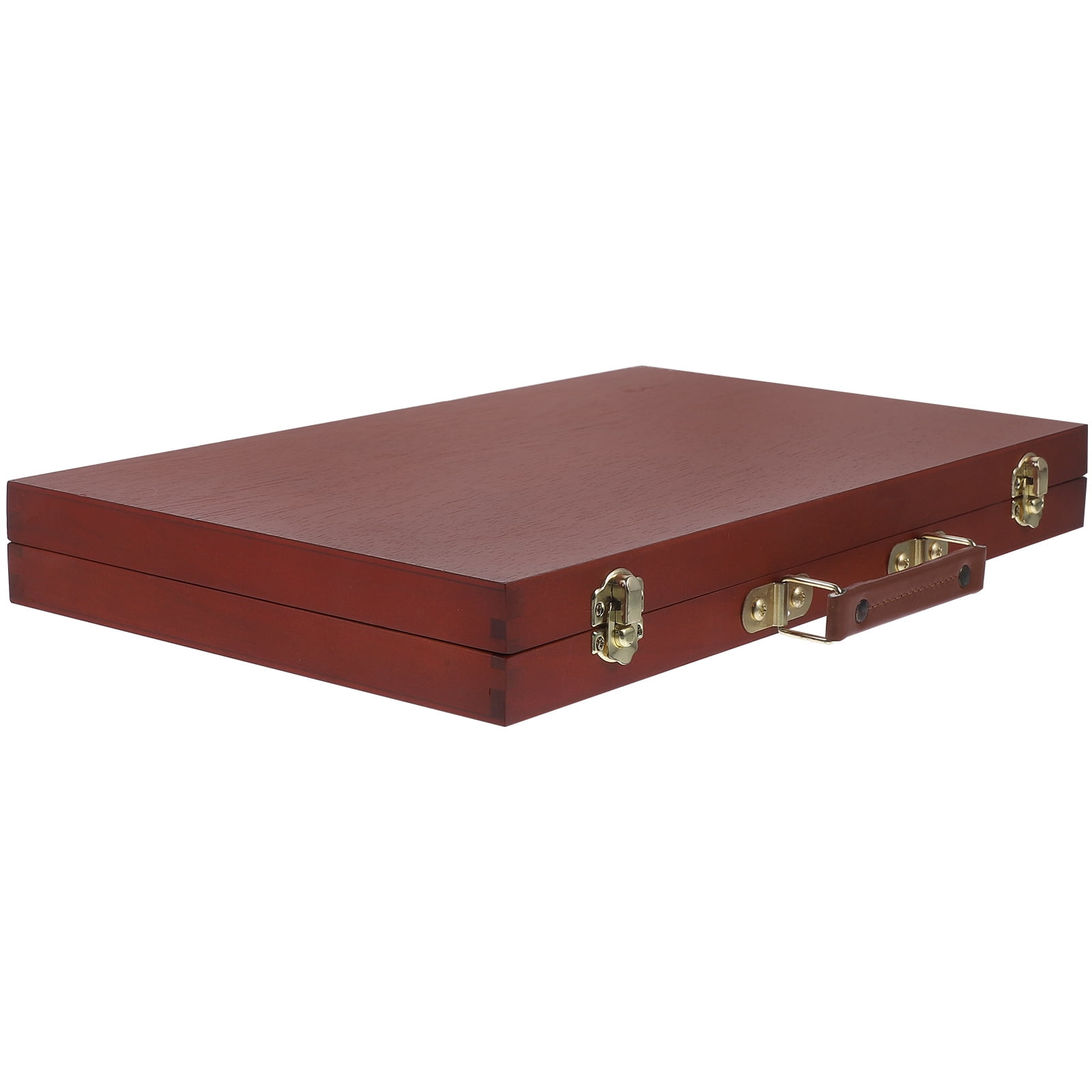 Zcyifa Portable Wooden Painting Box with Lid for Artist Painting Organizer