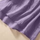 thumbnail image 4 of Craaazy Women Casual Loose Fit Blouse, Solid Color Short Sleeve Cotton Linen Top, Comfy Round Neck Embroidered Tunic for Daily Wear Gifts, 4 of 9
