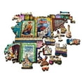 thumbnail image 3 of Trefl Wood Craft 1000 Piece Wooden Puzzle - World Travel Guides, 3 of 9