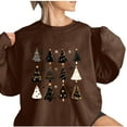 thumbnail image 4 of WXLWZYWL Oversized Christmas Sweatshirts for Women 2024 Ugly Christmas Sweaters Cute Reindeer Graphic Crewneck Pullover Tops, 4 of 4