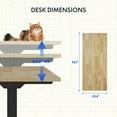 thumbnail image 2 of FLEXISPOT E6 55"x24" Dual Motors 3-Stage Standing Desk Solid Wood Home Office Height Adjustable Desk with Wheels, Solid Rubber Wood Desktop and Black Frame, 2 of 10