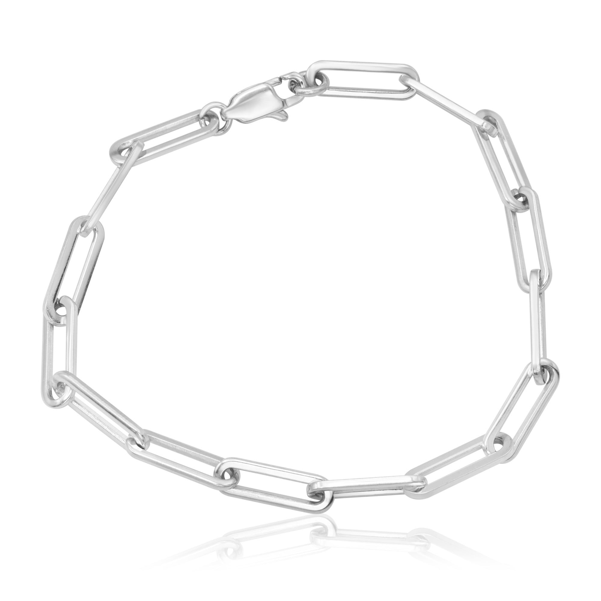 ChainsProMax Men Rope Chain Bracelet, 3mm Width, 21CM, 316L