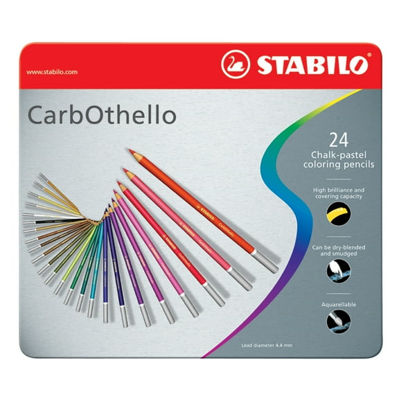 STABILO CarbOthello Pastel Pencil Set, Set of 24