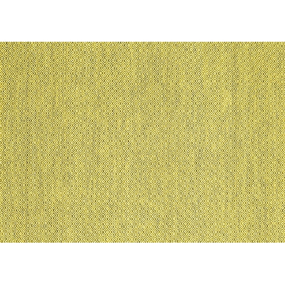 Ahgly Company Indoor Rectangle Abstract Yellow Contemporary Area Rugs, 5' x 8'