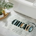 thumbnail image 2 of the US States Design 3 Piece Bathroom Rugs Set - Non-Slip Ultra Thin Bath Rugs for Bathroom Floor - Washable Cotton Bathroom Mats Set, 2 of 8