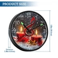 thumbnail image 3 of Voice Activated Clock with Glow Light 12 Inch Large Silent Wall Clock Battery Operated for Home Decor Music Note and Candles, 3 of 8