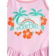thumbnail image 7 of Barbie Girls Sleeveless Graphic Romper, Sizes 4-12, 7 of 7