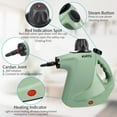 thumbnail image 6 of Handheld Steam Cleaner,Steamer for Cleaning,10 in 1 Handheld Steamer for Cleaning, Upholstery Steamer Cleaner,Car Steamer, Steam Cleaner for Surface Cleaning Home,Sofa,Bathroom,Car Seat, Office,Green, 6 of 7