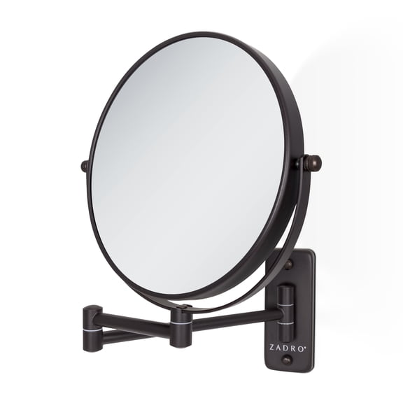 Zadro Wall Mounted Makeup Mirrors with Magnification & Folding Arm