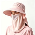 thumbnail image 2 of QASIEATN Cozy Bucket Hats for Women Sun Hats for Women Summer 50+ Sun Hats Wide Brim Shawl with Neck Hat Fishing Hiking Outdoor Hat Fall Fashion Accessories, 2 of 4
