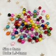 thumbnail image 2 of 200pcs Fake Pearl Beads 8mm Round Plastic Pearl Beads with Hole for DIY Bracelet Necklace Jewelry Making Supplies Handmade Craft, 2 of 8