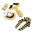 thumbnail image 2 of Disfraz egipcio disfraz de faraón Unisex juego de rol accesorios temáticos de película accesorio de disfraz egipcio mujeres hombres diadema egipcia conjunto B Salvador Tocado egipcio, 2 of 10