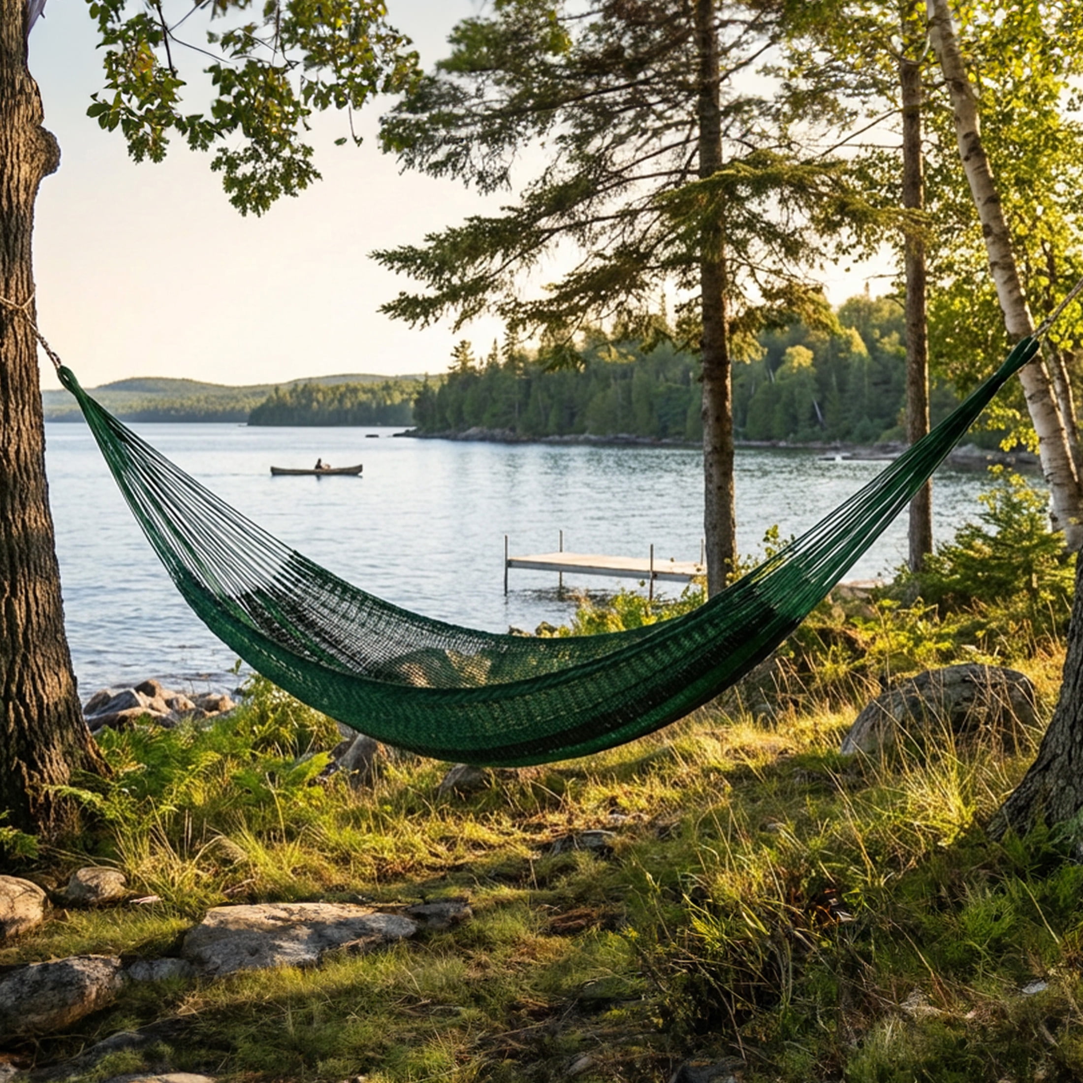 Sunnydaze 2-Person Cotton Mayan Family Hammock, 625 lb Capacity - Meadow