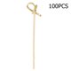 thumbnail image 1 of Palillos de bambú desechables para cóctel, 100 Uds., con decoración anudada (12cm), 1 of 8