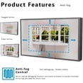 thumbnail image 6 of Mirror Medicine Cabinet with Storage,White led Lighted Bathroom Mirror Anti Fog smart Medicine Cabinet, wall Mounted Bathroom Mirror Cabinet, 39.3 * 23.6 Two Door Aluminum Cabinet, Black, 6 of 8