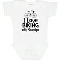 thumbnail image 3 of Inktastic I Love Biking with Grandpa Boys or Girls Baby Bodysuit, 3 of 5