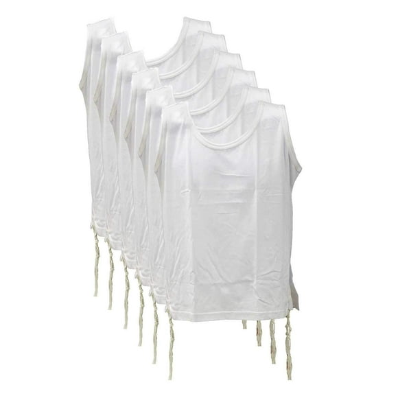 Camisa Zion Judaica Tzitzit Camiseta interior de algodón S 34-36 pulgadas