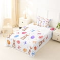 thumbnail image 5 of Erosebridal Kawaii Easter Rabbit Girls Twin Sheet Sets,Happy Easter Eggs Colorful Bows Polka Dots Kids Bedding 3-Piece, 5 of 6