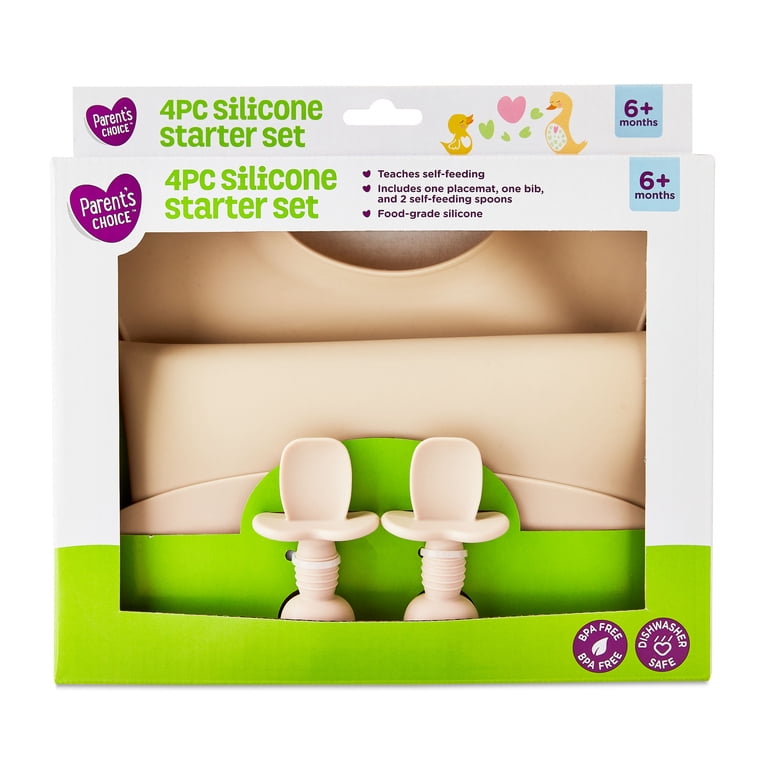 Parent's Choice Silicone Baby Feeding Starter Set, 4-Piece photo 3