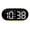 Black shell yellow l, variant on AOOOWER Elegant Bedside Clock With Large Led Screen Date Time Temperature Display For Students Bedroom or Study