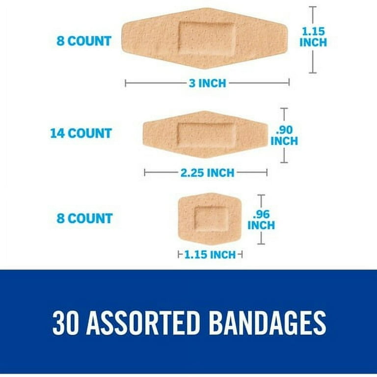Nexcare Soft 'n Flex Bandages Assorted Sizes - 0.94