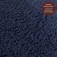 thumbnail image 5 of Dearfoams Royal Plush Reverse to Super Soft Sherpa Body Pillow, 20" x 48", Navy White Check, Polyester Fill, 5 of 7