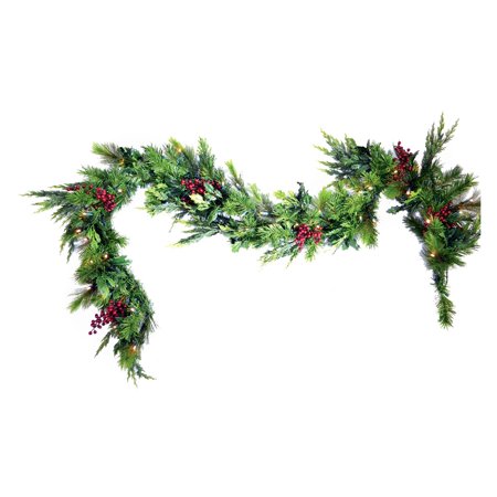 Brite Ideas 9 ft. LED Estate Garland