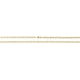 thumbnail image 3 of Floreo 10k Tri-Color Gold 3.5mm Valentino Heart Link Chain Bracelet or Anklet, 3 of 5